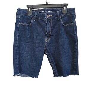 Old Navy Wow Boot-Cut Jeans Womens 8 Short Dark Wash Mid-Rise Denim Blue Pants